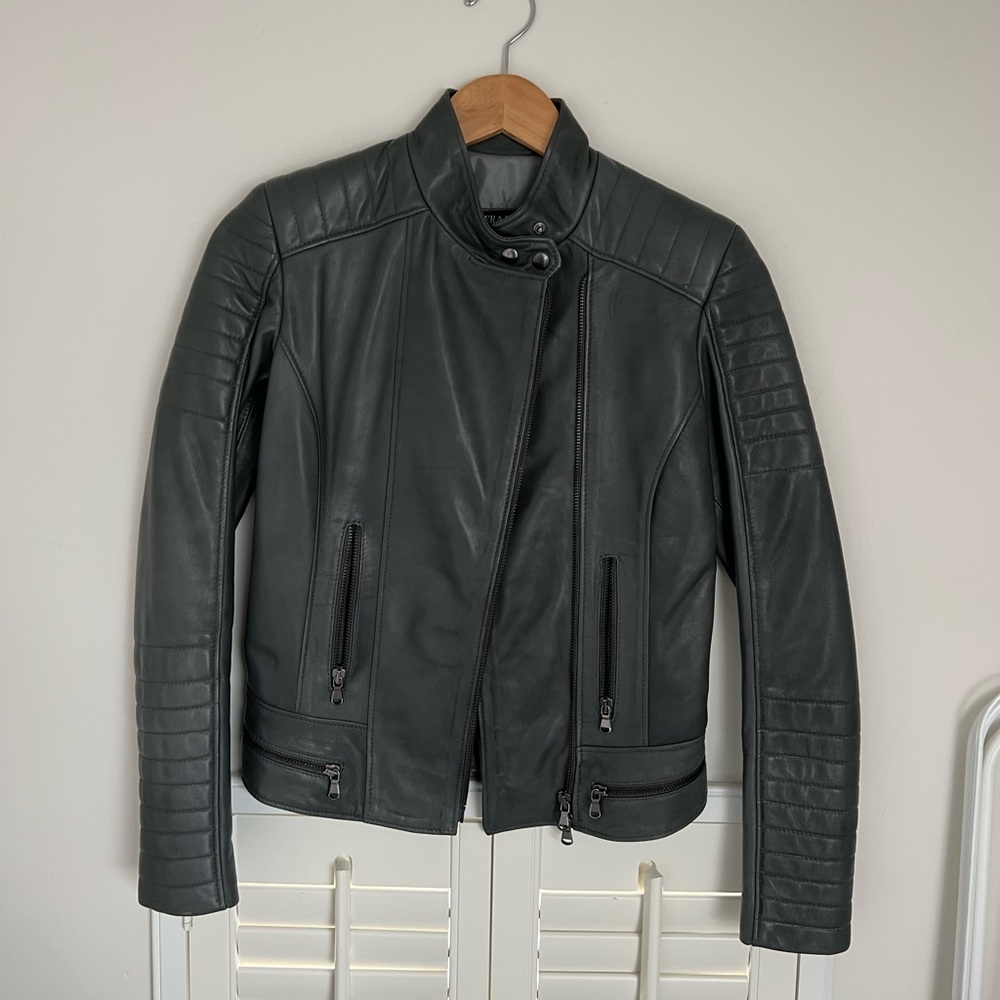 100% genuine leather moto jacket from Florence, Italy